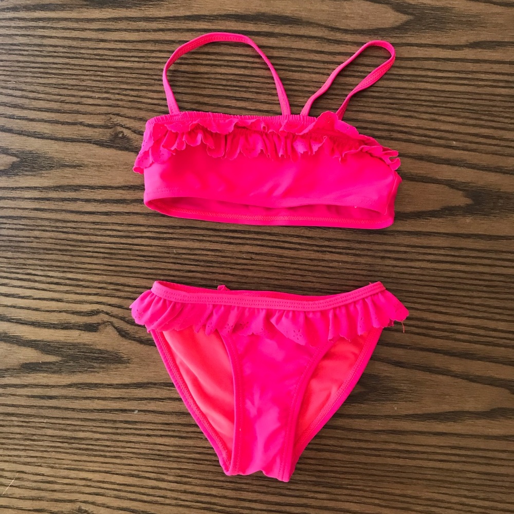 Hot pink girl’s bikini size 4T